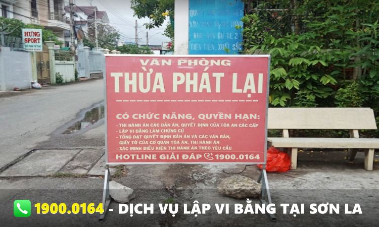 Dịch vụ lập vi bằng Sơn La