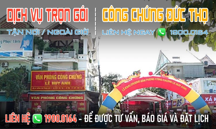 Văn phòng công chứng Đức Thọ - Hà Tĩnh